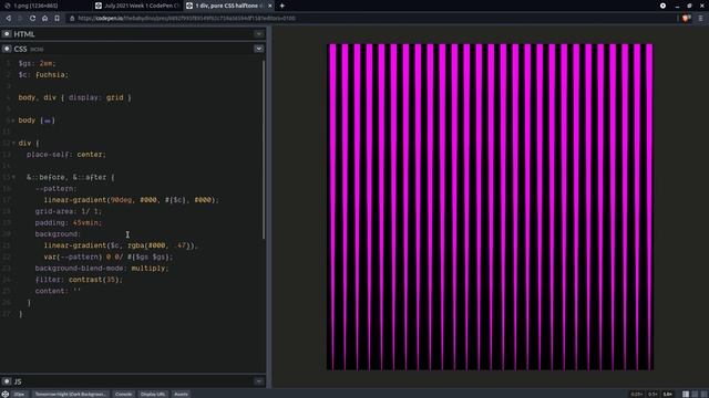 1 div, minimal CSS dot-dash pattern смотреть онлайн
