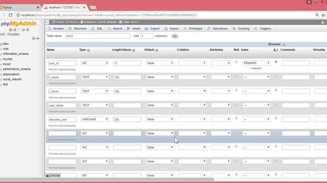 PHP MySQL Social Network Tutorial - 05 creating database in mysql (php projects) смотреть онлайн