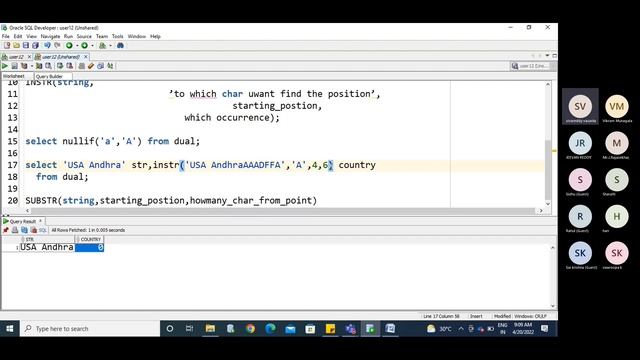 Oracle|Sql Function | Substr | instr смотреть онлайн