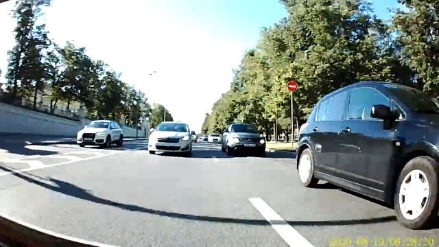 Первая поездка с видеорегистратором (задняя камера)