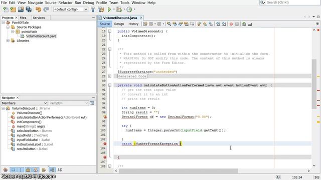 VolumeDiscount - a Java program using if-then-else смотреть онлайн