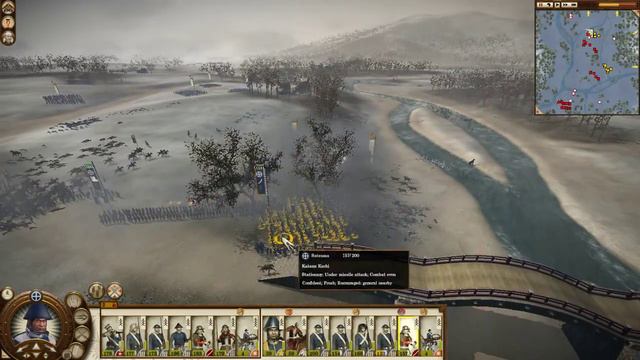 Shogun 2 Total War Fall Of The Samurai. Replay Of The Historical Battle Of Toba-Fushimi. Very Hard.