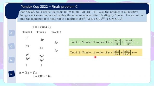 [Competitive Programming] Find n triple factorial such that a^m divides it смотреть онлайн