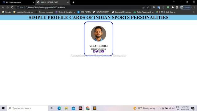How to create? a simple | Profile card | using | html & css | смотреть онлайн