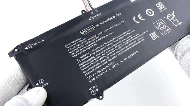 Аккумулятор для HP Elite x2 1012 G1 (7.6V 5000mAh) p/n: HSTNN-DB7F MG04 MG04XL смотреть онлайн