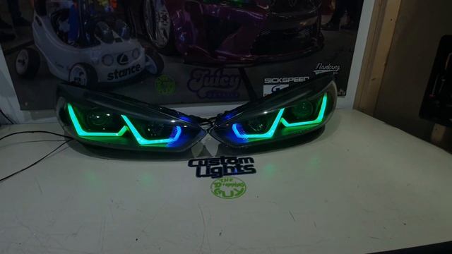 Mk3.5 ford focus custom drl headlights смотреть онлайн