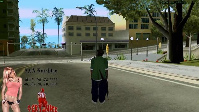 Замена скинов Grove Street Gang GTA San Andreas A&A RolePlay смотреть онлайн