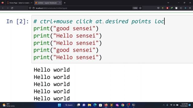 How to Get Multicursor In Jupyter Notebook | Anaconda | Windows 11 смотреть онлайн