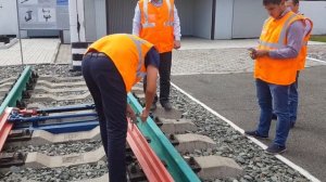 Промер износов остряка и рамного рельса