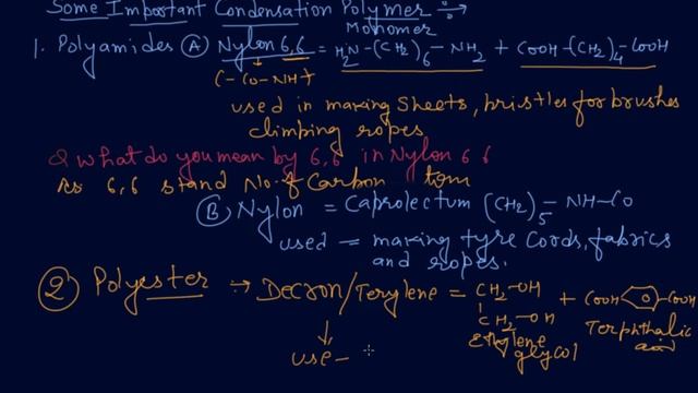 Polyamide and Polyester Polymers | Class 12 Chemistry Polymers смотреть онлайн