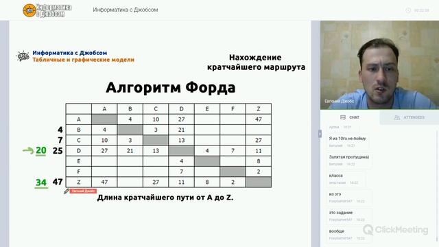 Табличные и графические модели | Информатика с Евгением Джобсом смотреть онлайн