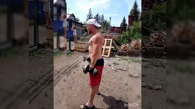 тренировка плеч дома(в садовских условиях) смотреть онлайн