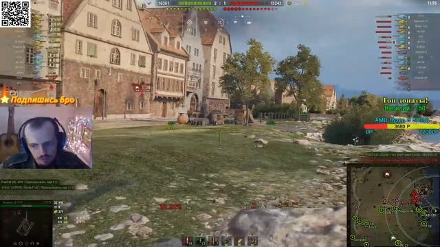 World Of Tanks Vs  MSI Radeon RX 570 GAMING X 4G  / Стрим
