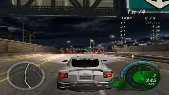 Acelerando forte com o Audi TT / NFS Undergound 2 / +220km смотреть онлайн