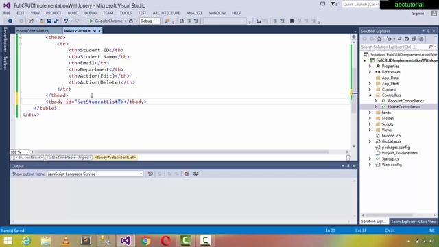 CRUD Operations In MVC | Using Jquery Ajax | Part-1 Retrieve Database Data & Show In A View смотреть онлайн