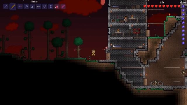 Mat 146 - Terraria 23 - Blood Moon смотреть онлайн