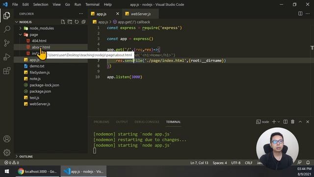 NodeJS入門課程?2.5小時網站後端基礎教學系列第13課 | Express網站框架 (Web Framework)