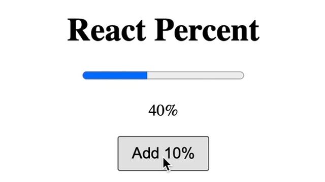 Percent Text Animation in React смотреть онлайн
