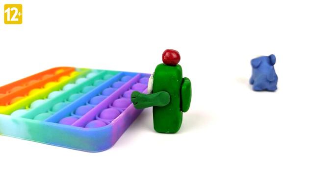 Поп ит и собачка из Among us. Пластилиновый мульт. смотреть онлайн