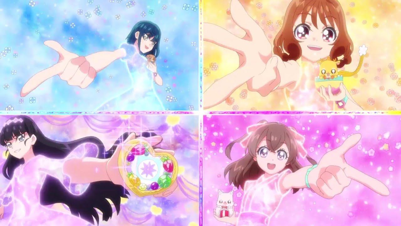 [1080p] Delicious Party Precure 2nd - Group Transformation смотреть онлайн