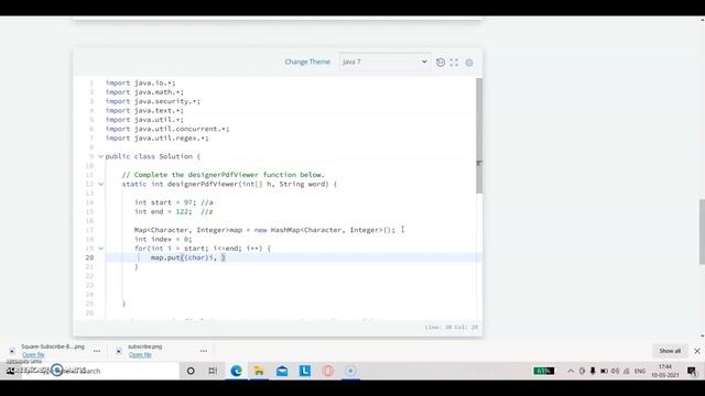 Solve HackerRank Coding Challenge in Java | Designer PDF Viewer смотреть онлайн