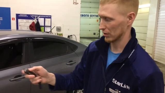 Бесключевой доступ Starline AS96 на новом Hyundai Solaris 2018 года смотреть онлайн