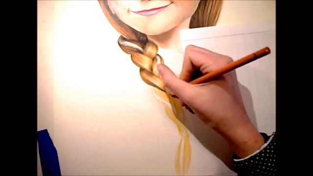 Speed Drawing Princess ANNA (Disney's Frozen) | Anouk Tekent - Drawings