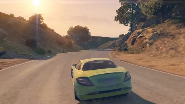 2005 Mercedes Benz SLR McLaren Mod GTA5 Test Drive Showcase + Download смотреть онлайн