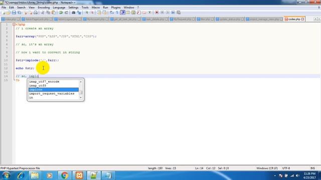 Array to String and String to Array in PHP - Easy Way by Explode and Implode Function смотреть онлайн