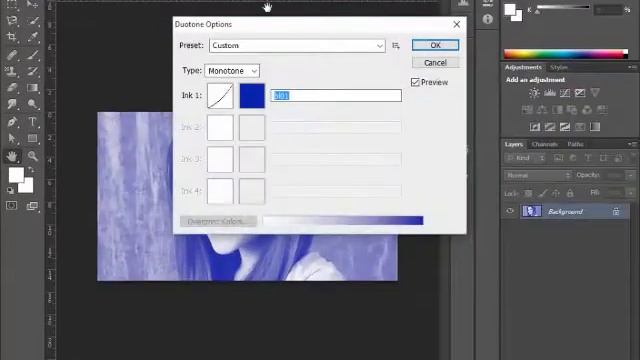 Convert a image to a one colour image using Photoshop смотреть онлайн