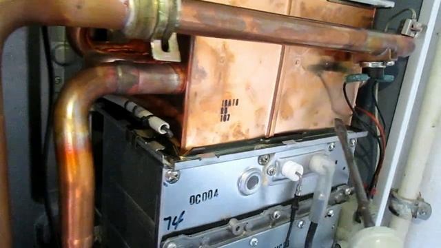 Замена первичного теплообменника rinnai часть 2 смотреть онлайн