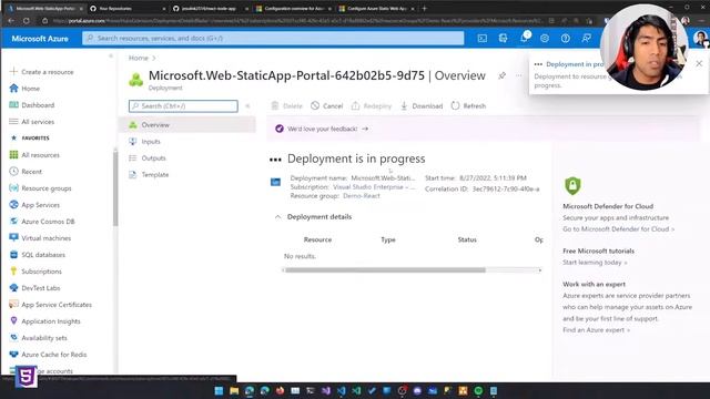 Como publicar tu app en react.js en Azure en menos de 15 minutos смотреть онлайн