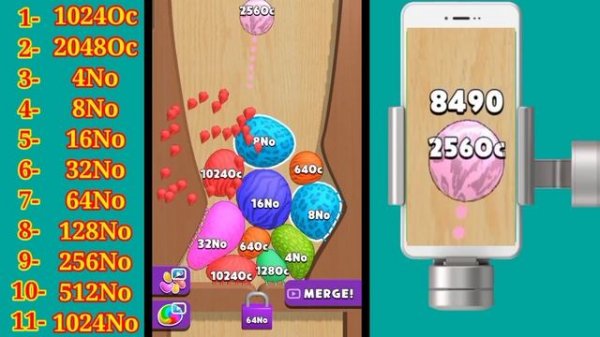 Blob Merge 3D | Unlock big blob mix 2048 ball in blob merge 3d video game (android iOS) new update#