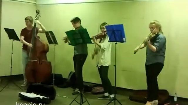 На Садовой в переходе.