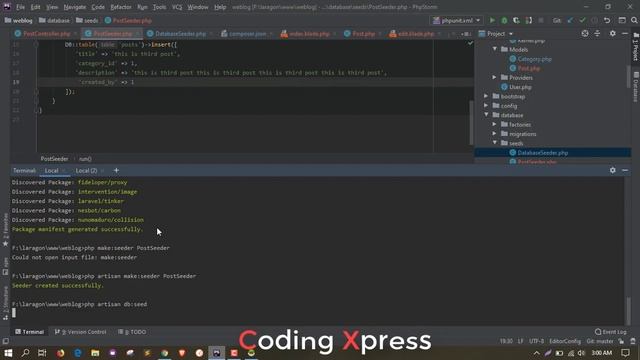 Laravel Build Blog From Scratch Part 15 - Seeder and Factory Facker - Coding Xpress смотреть онлайн