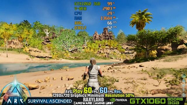 ?ARK Survival Ascended | ✔️GTX 1060 3GB GDDR5 Benchmark Test | RAXYLAND Hardware Gaming Test смотреть онлайн