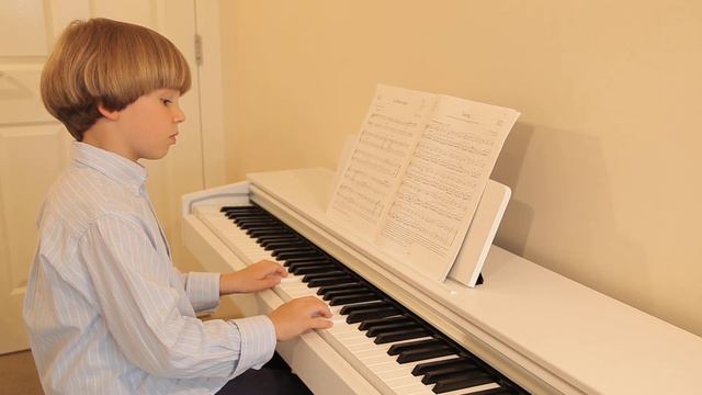 ABRSM Piano 2017-2018, Grade 2, A:3 Tylman Susato - La Mourisque - Olivier 8 years old. смотреть онлайн
