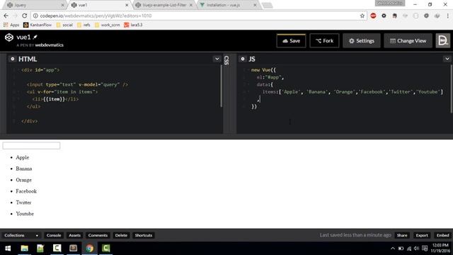 VueJs 2 vs JQuery Comparision with Example смотреть онлайн