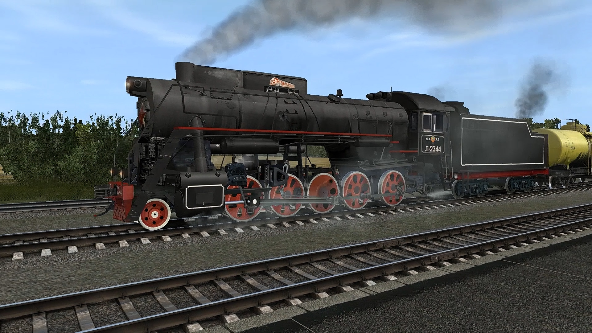 Советский паровоз серии "Л". Trainz Simulator 12.
