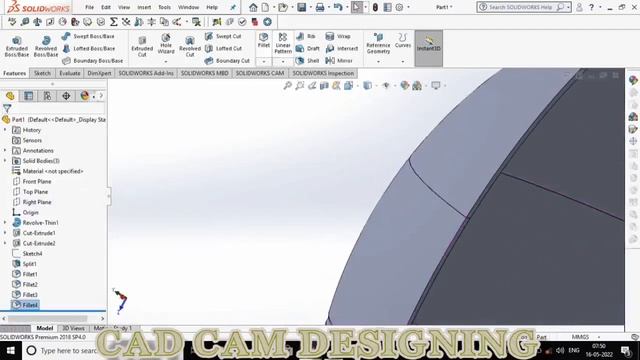 solidworks tutorial | sketch volleyball in solidworks (surfacing) in solidworks software смотреть онлайн