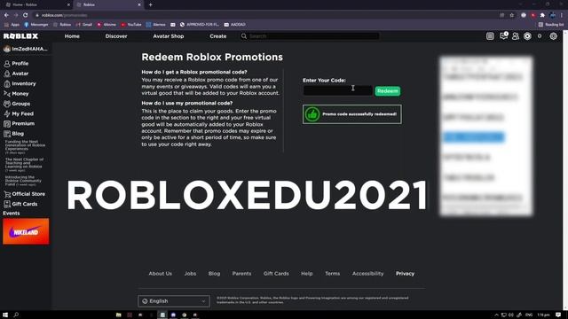 Roblox Promocodes 2021 | (Check Pinned comment) EVERY PROMOCODES YOU CAN REDEEM RN! Nov/Dec. 2021 смотреть онлайн