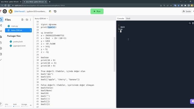 Python 104 - Sayılar, bool ifadeler ve tür dönüşümü смотреть онлайн