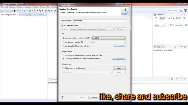 Eclipse Installation and creating a java project Java Programming in Kannada | Tutorial 3 смотреть онлайн