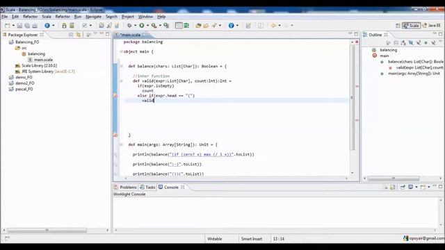 Functional Programming using Scala - Parentheses Balancing смотреть онлайн