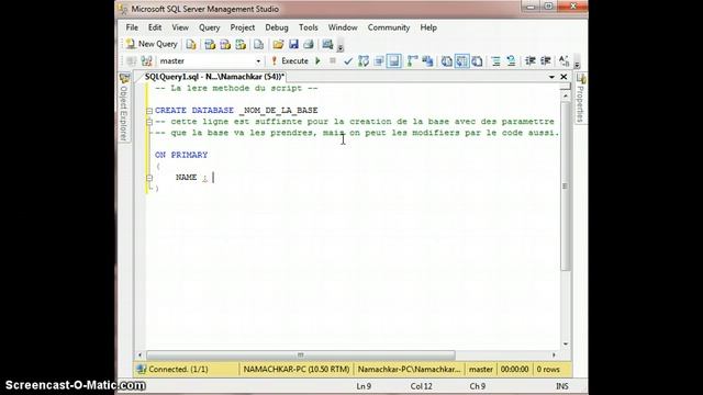 SQL SERVER 2008 Creation de la base donné script SQL смотреть онлайн