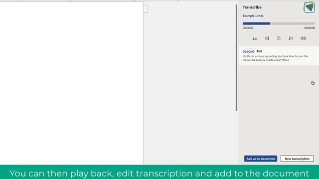 Microsoft Word - Create a Transcript from video / audio automatically. смотреть онлайн