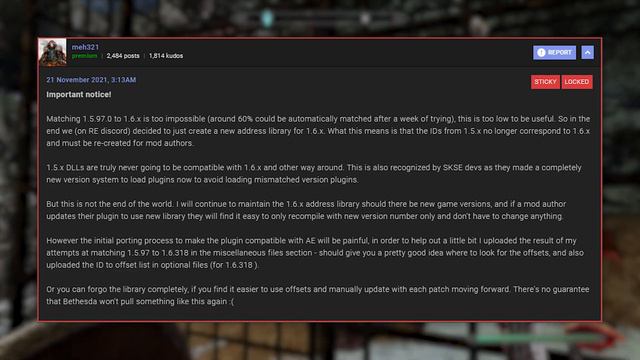 Skyrim AE - The Most VITAL SKSE64 Mod Got Updated | Address Library For SKSE Plugins