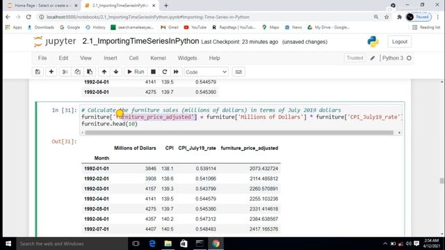 Time series analysis using Numpy, Pandas and matplotlib with three example смотреть онлайн