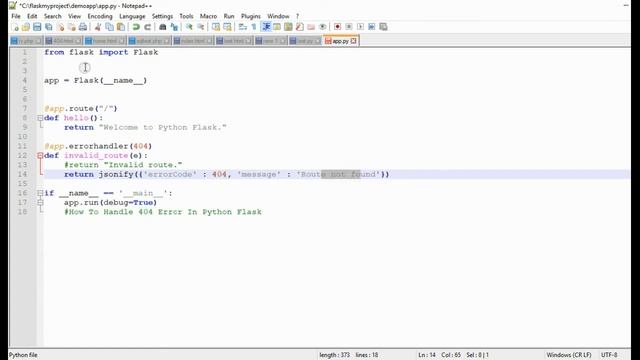 How To Handle 404 Error In Python Flask смотреть онлайн