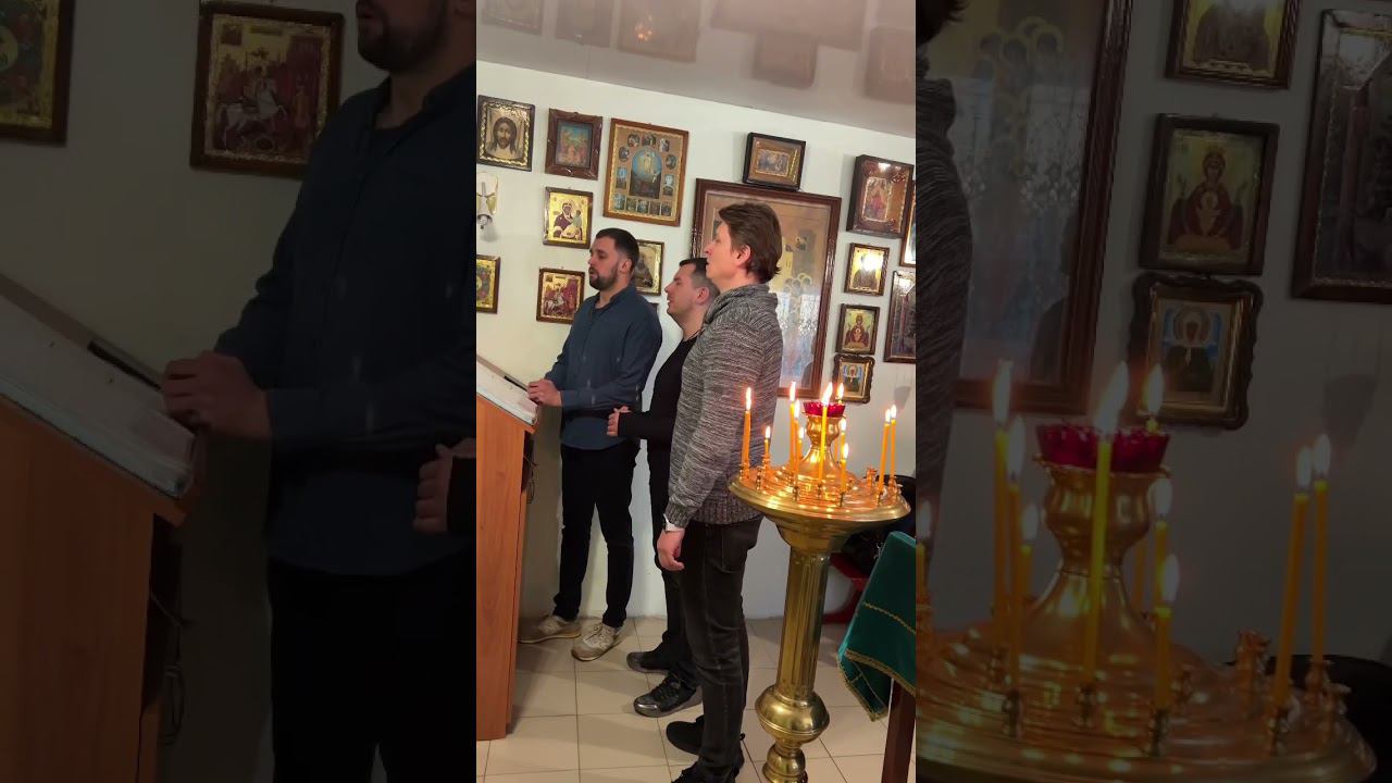 Христос Воскресе Кристе Агздга , поют в храме , Ларго смотреть онлайн